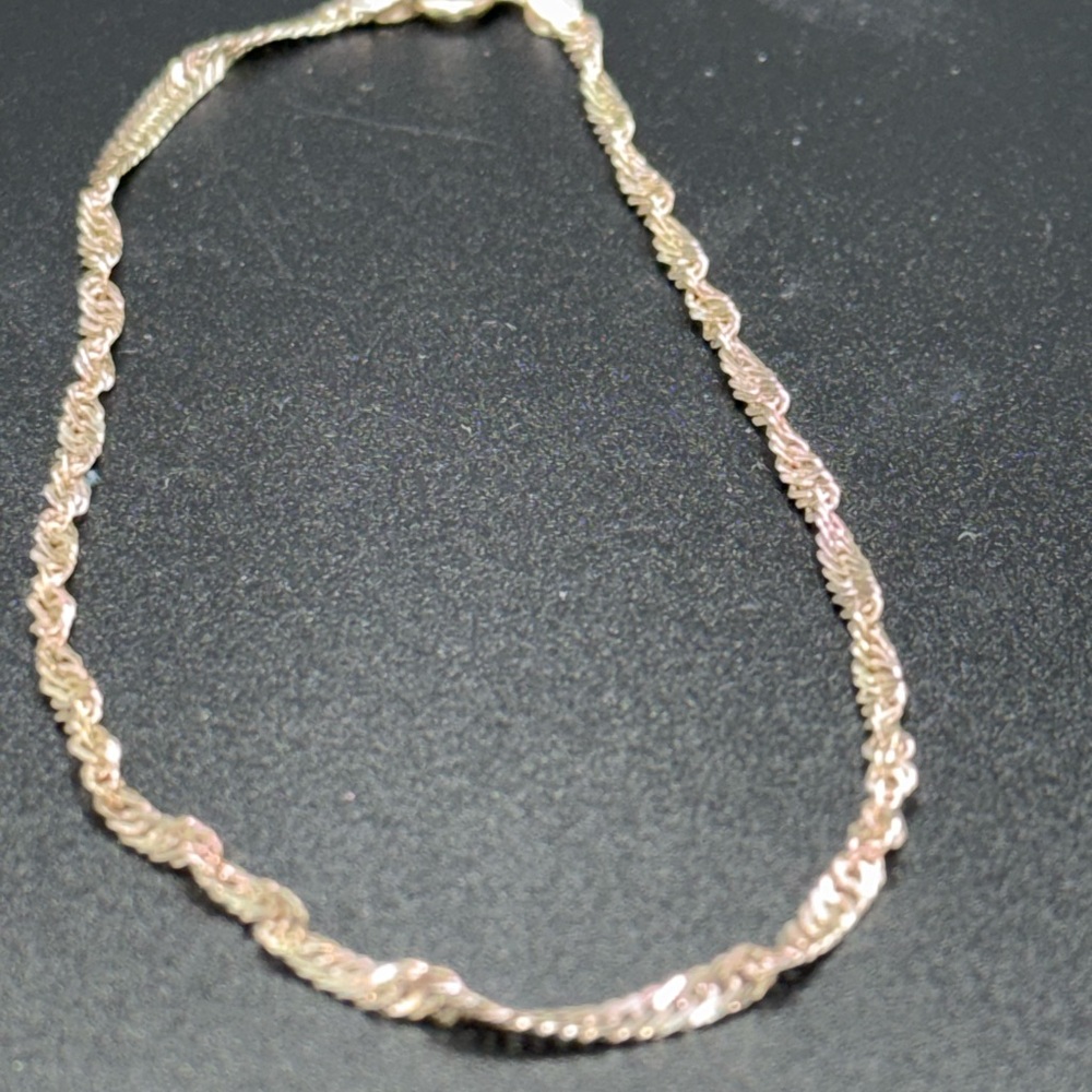 Elegant Sterling Silver Ankle Bracelet